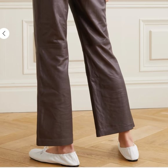 NWOT VINCE Leather flared pants- extremely soft!!! - Picture 5 of 16